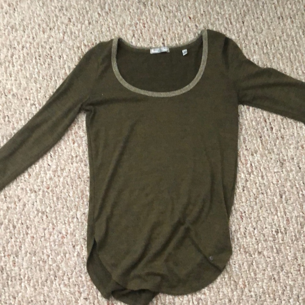 Abercrombie and Fitch olive long sleeve shirt